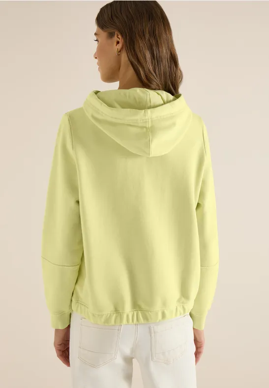 Lässiger Baumwoll-Hoodie mit Stickerei