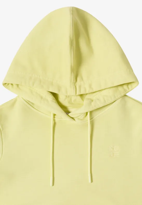 Lässiger Baumwoll-Hoodie mit Stickerei