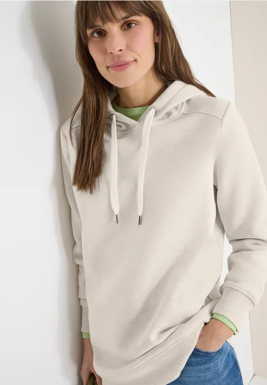 Weicher Long-Hoodie mit Tunnelzug