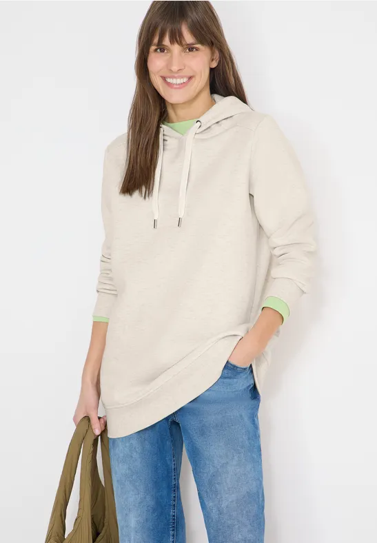 Weicher Long-Hoodie mit Tunnelzug