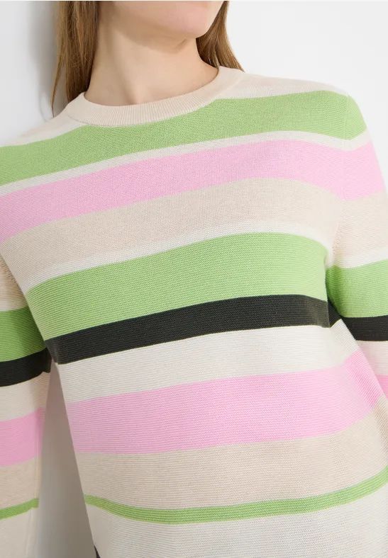 Bunter Gestreifter Pullover aus Baumwolle