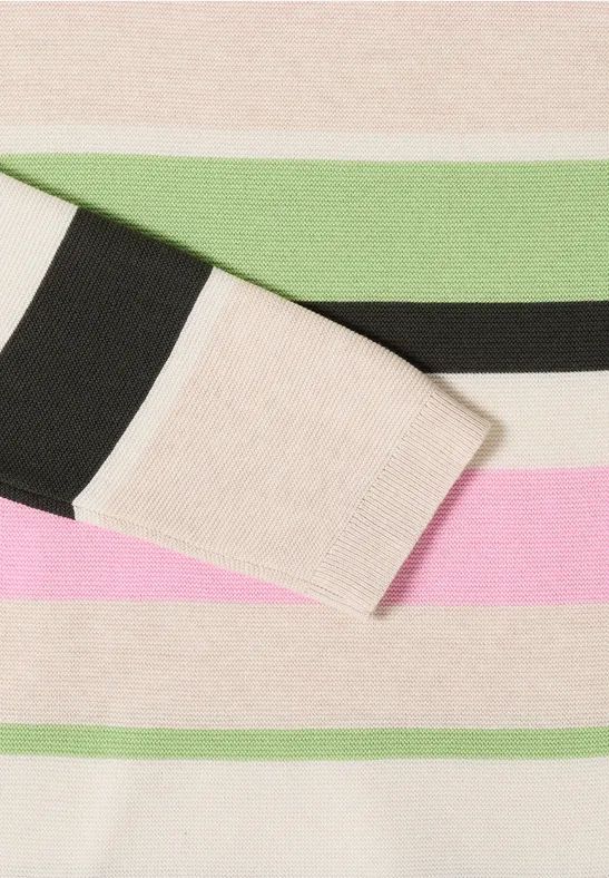Bunter Gestreifter Pullover aus Baumwolle