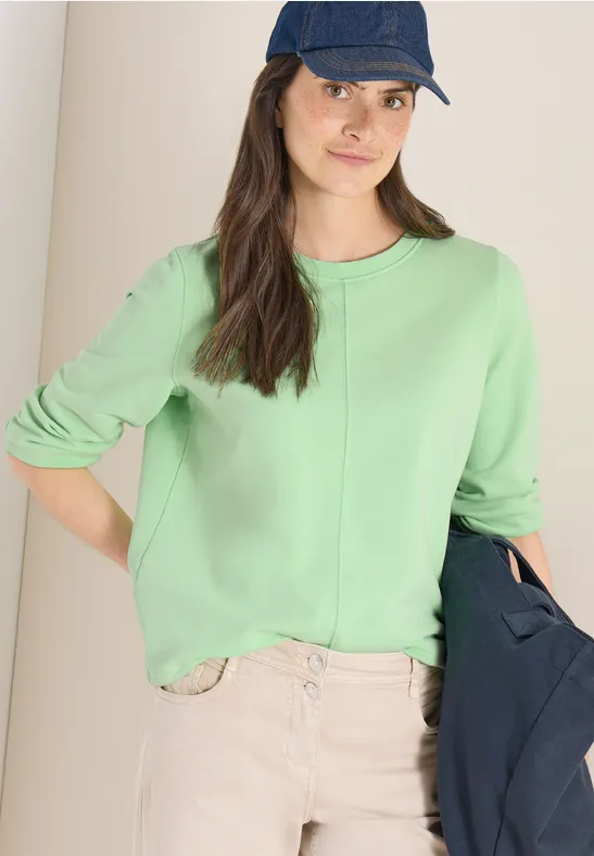 Lockeres Sweatshirt mit 3/4-Arm