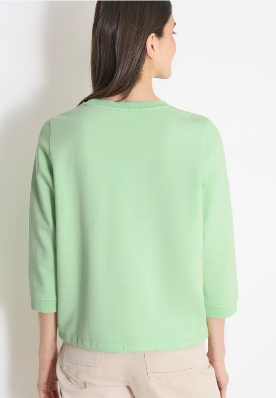 Lockeres Sweatshirt mit 3/4-Arm