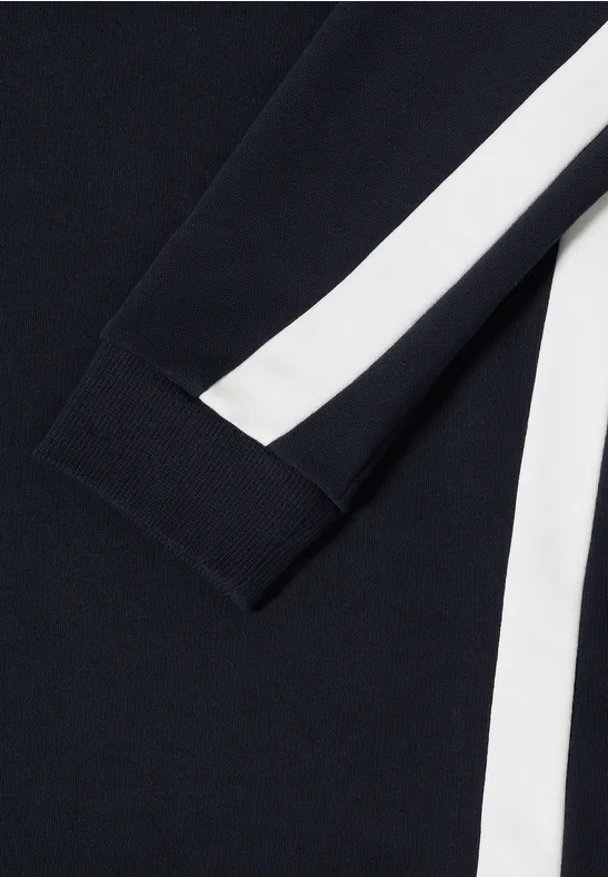 Sportives Colorblock-Sweatshirt mit Rundhalsausschnitt
