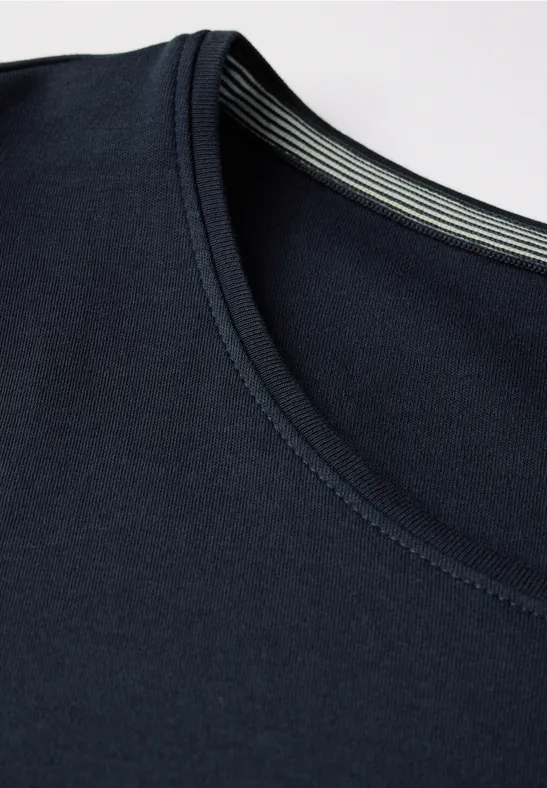 Essenzielles Baumwoll-T-Shirt mit Rundhals
