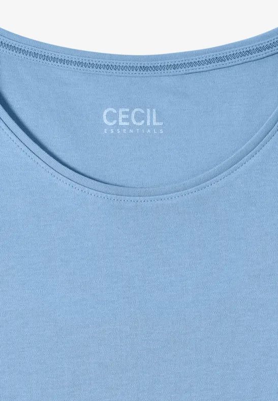 Essenzielles Baumwoll-T-Shirt mit Rundhals