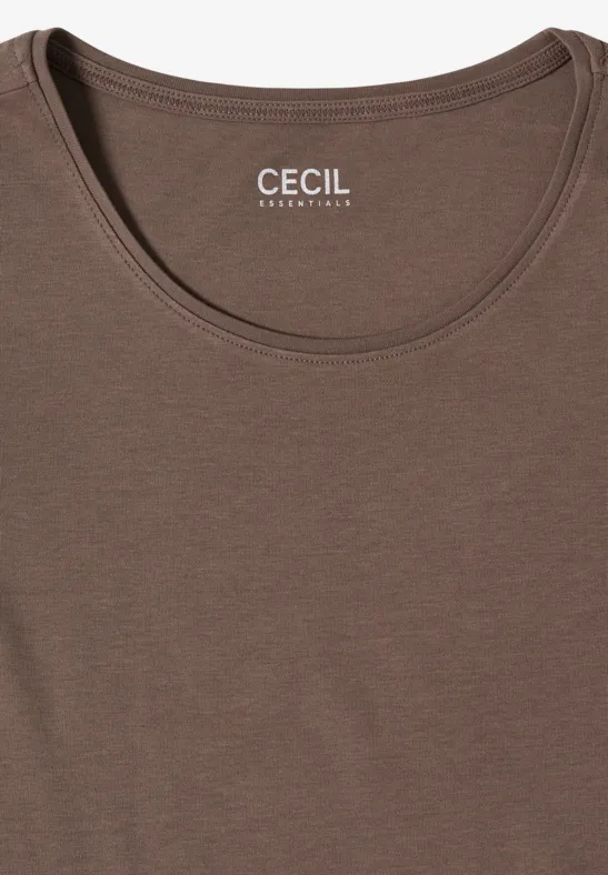 Klassisches Basic-T-Shirt aus Baumwolle