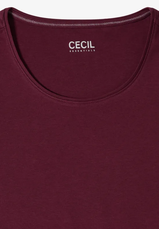 Klassisches Rundhals-T-Shirt aus Baumwolle