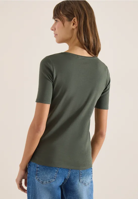 Klassisches Basic T-Shirt mit Rundhals