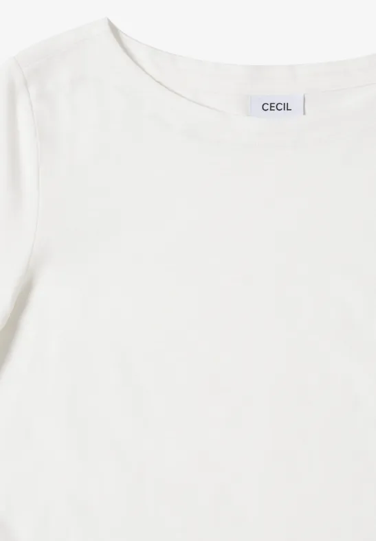 Klassisches Langarmshirt aus Baumwolle