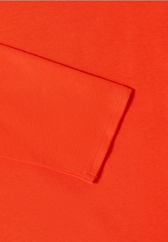 Lässiges U-Boot-Ausschnitt 3/4-Arm Shirt