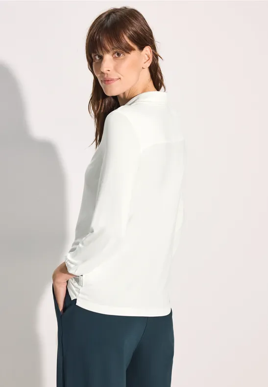 Weiches Poloshirt aus Viskose-Jersey