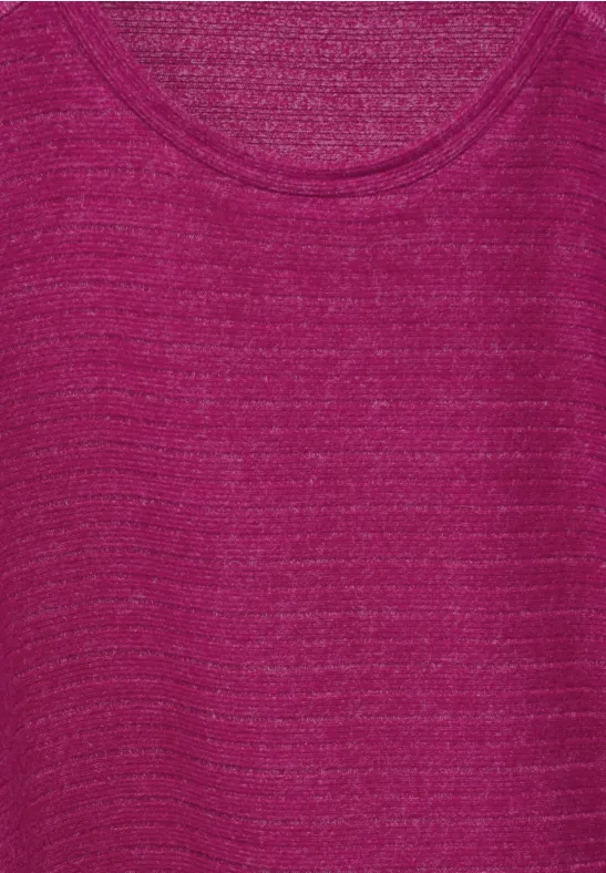 Langarmshirt mit horizontaler Struktur