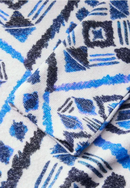 Langarmshirt mit geometrischem Print