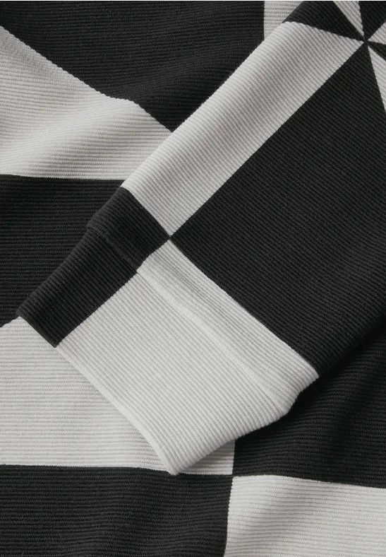 Grafisch gemustertes Ottoman-Shirt
