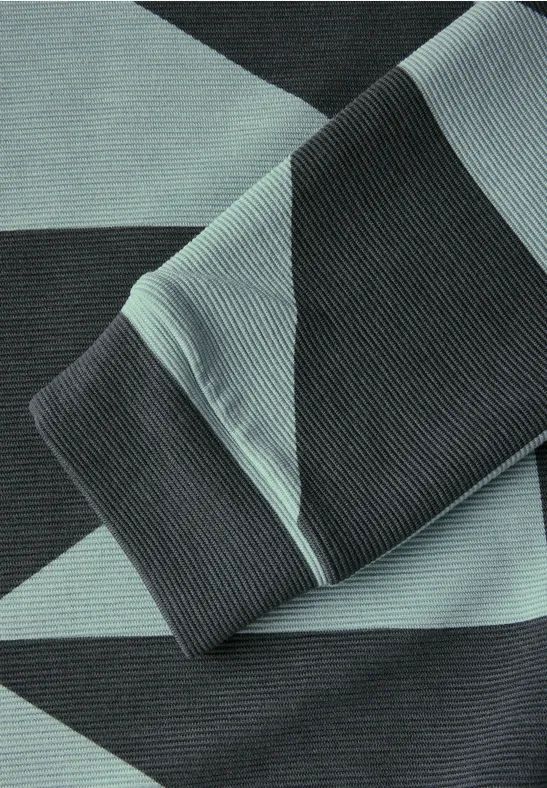 Gemustertes Ottoman-Shirt mit Grafikprint