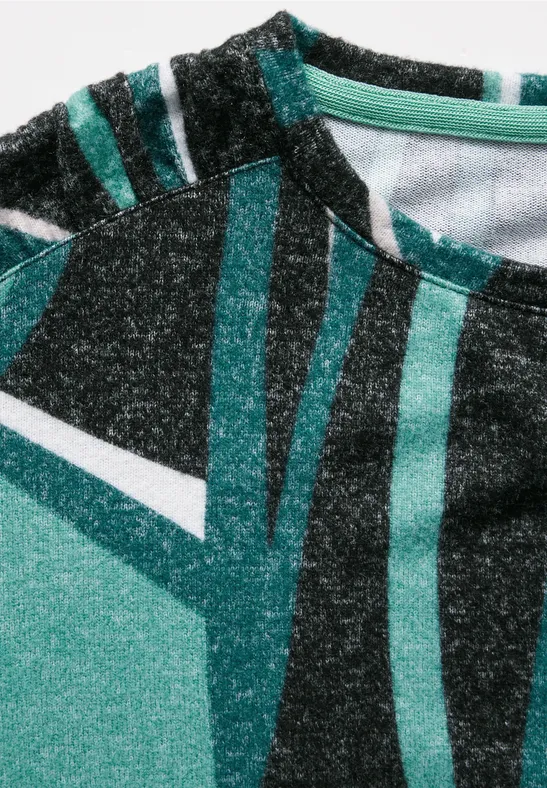 Langarmshirt mit grafischem Print