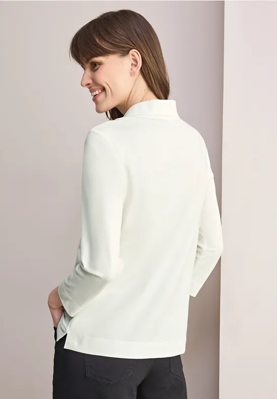 Klassisches Piqué-Poloshirt mit 3/4-Arm