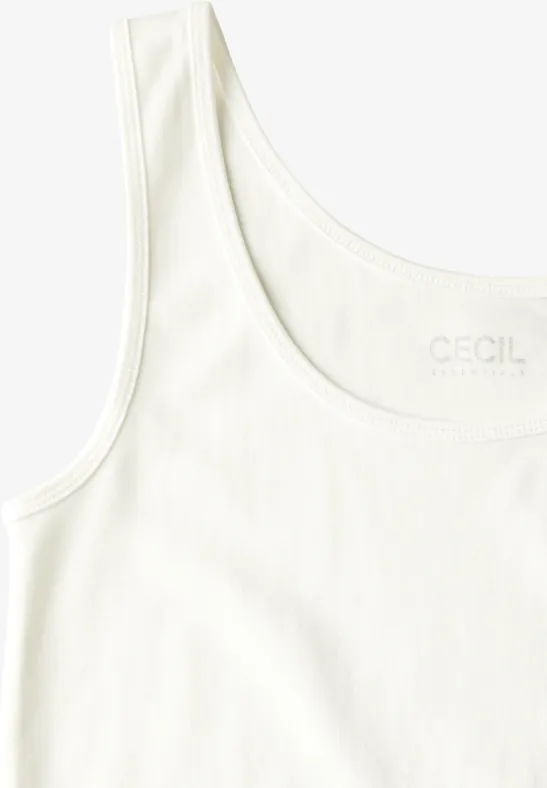 Klassisches Baumwoll-Tanktop mit Rundhalsausschnitt
