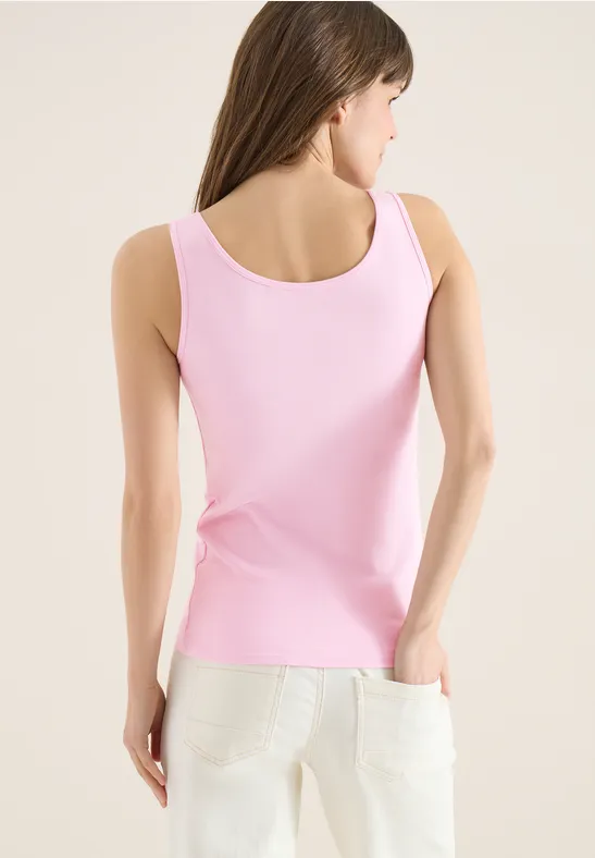 Essentielles Baumwoll-Tanktop mit Rundhalsausschnitt