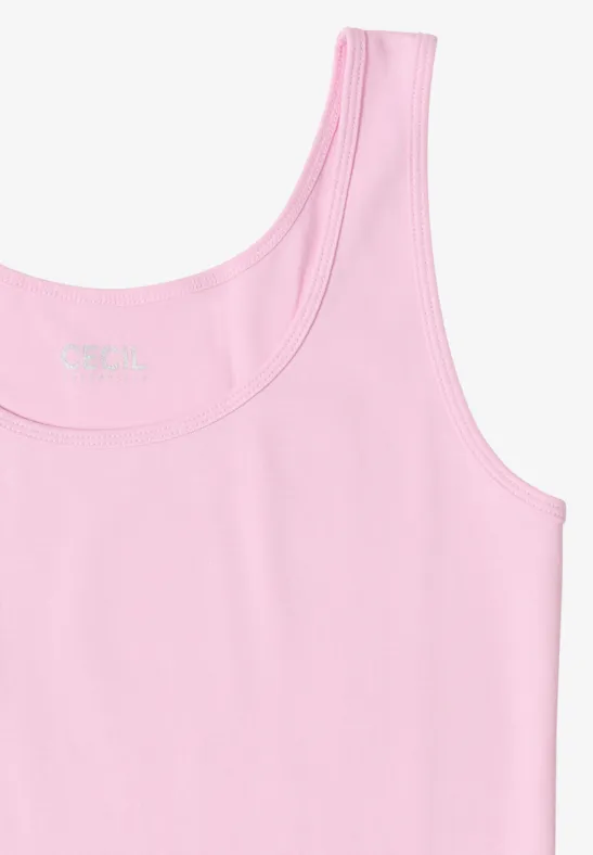 Essentielles Baumwoll-Tanktop mit Rundhalsausschnitt