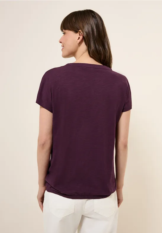 Baumwoll-Henley-Shirt im Tunika-Stil