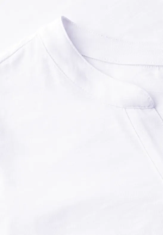 Weiches Tunika-T-Shirt mit Schlitz-Ausschnitt