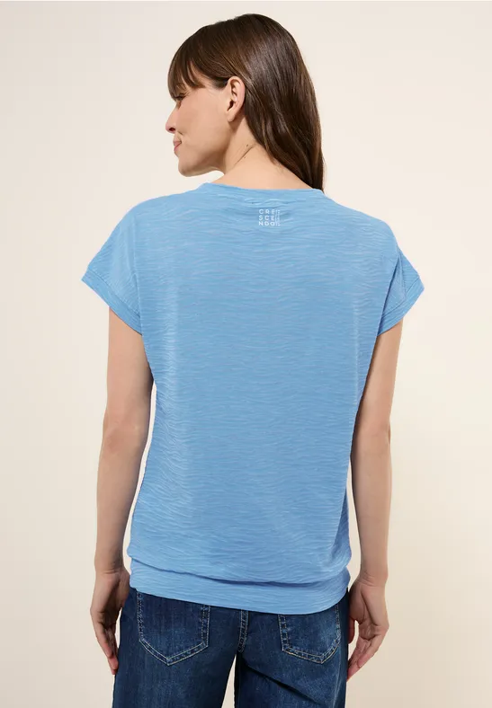 Ausbrenner-Shirt mit Grafik-Print