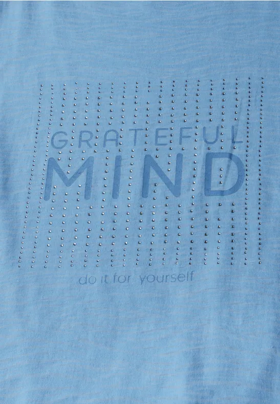 Ausbrenner-Shirt mit Grafik-Print