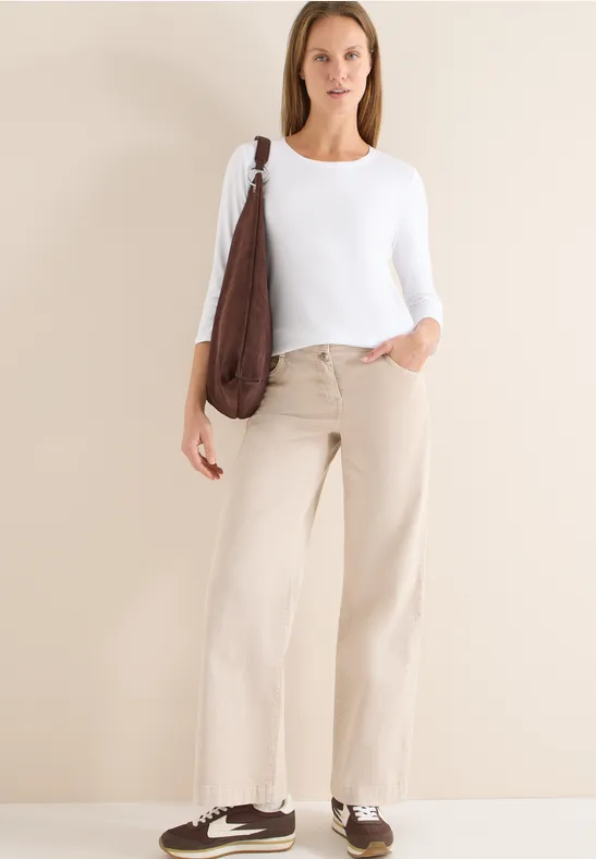 Essentielles 3/4-Arm Baumwollshirt