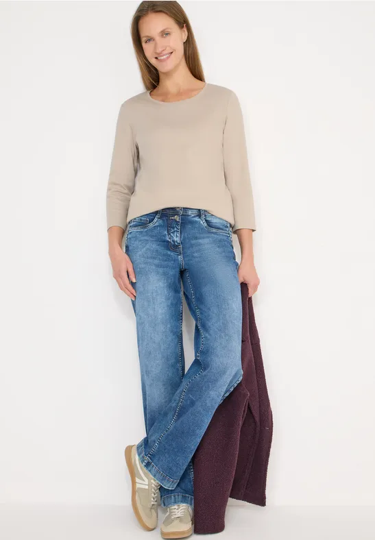Essentielles Shirt mit 3/4-Arm
