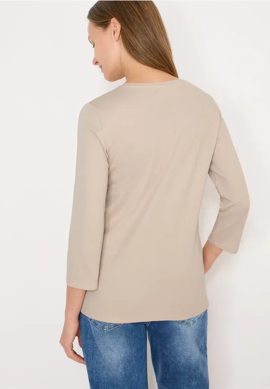 Essentielles Shirt mit 3/4-Arm