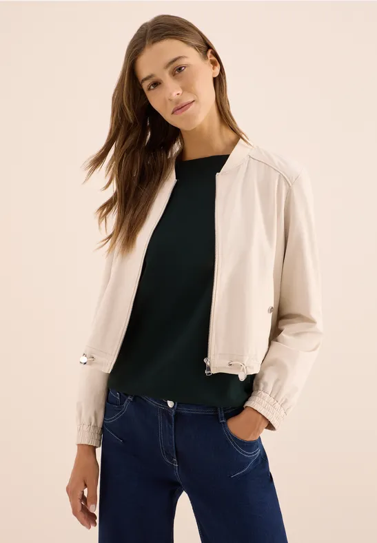 Langarmshirt mit Baumwoll-U-Boot-Ausschnitt