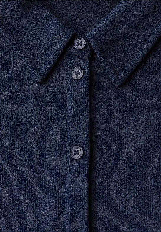 Leichte strukturierte Crepe Hemdjacke