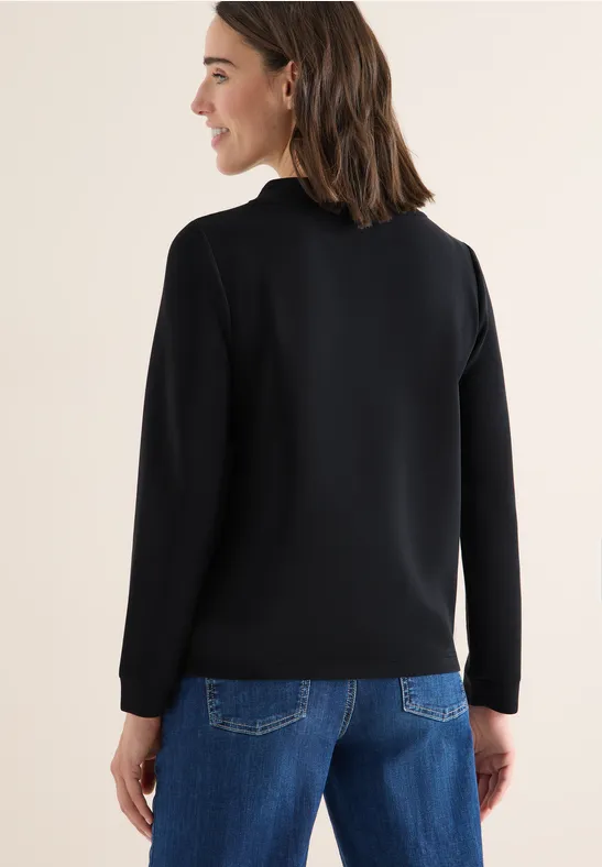 Langarmshirt mit Funnelneck