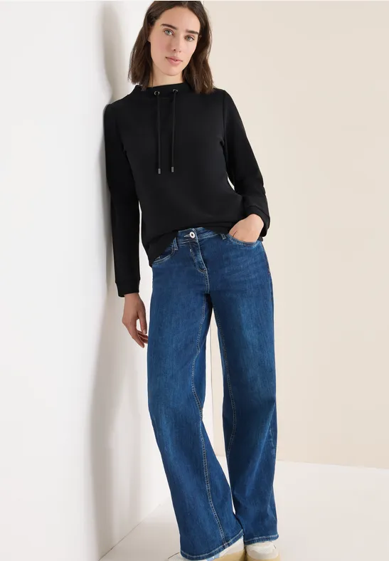 Langarmshirt mit Funnelneck