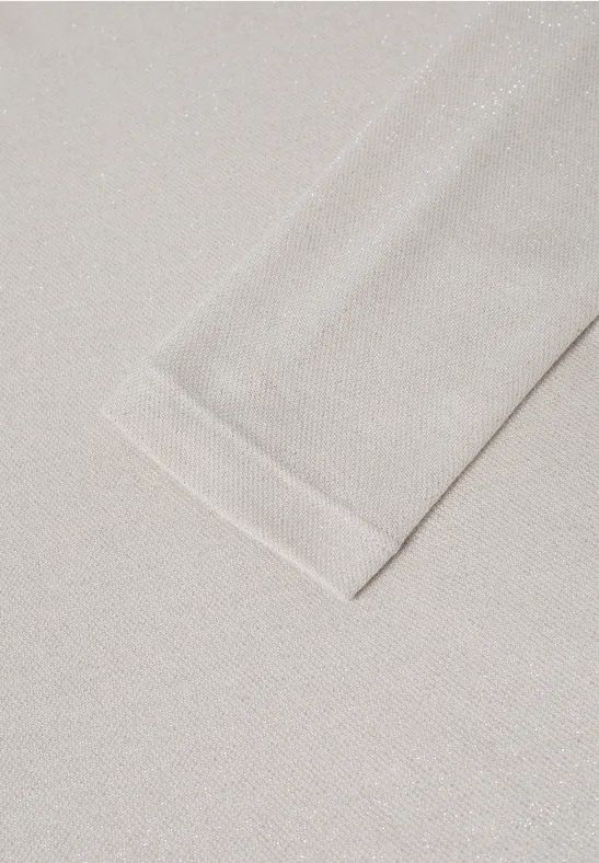 Langarmshirt mit dezentem Glitzer