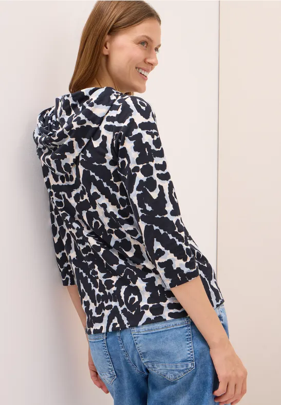 Kapuzenshirt mit abstraktem Grafikprint
