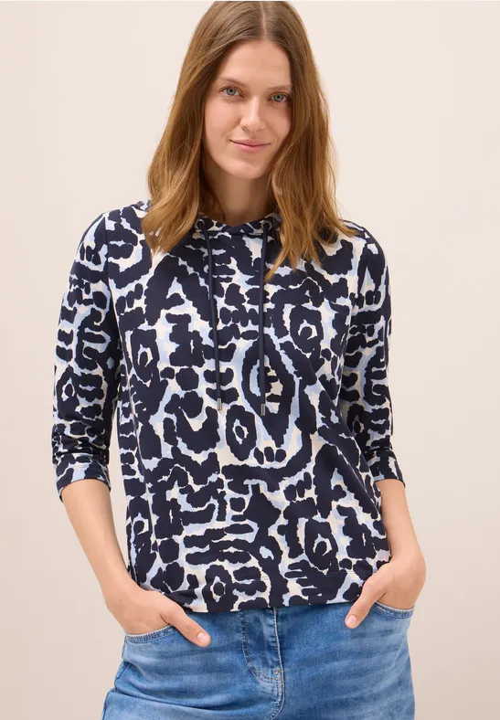 Kapuzenshirt mit abstraktem Grafikprint