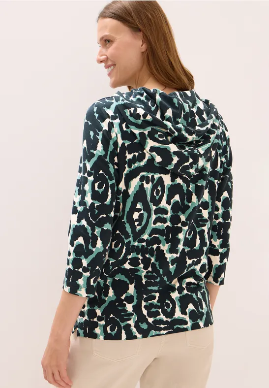 Hoodie-Shirt mit abstraktem Grafikmuster