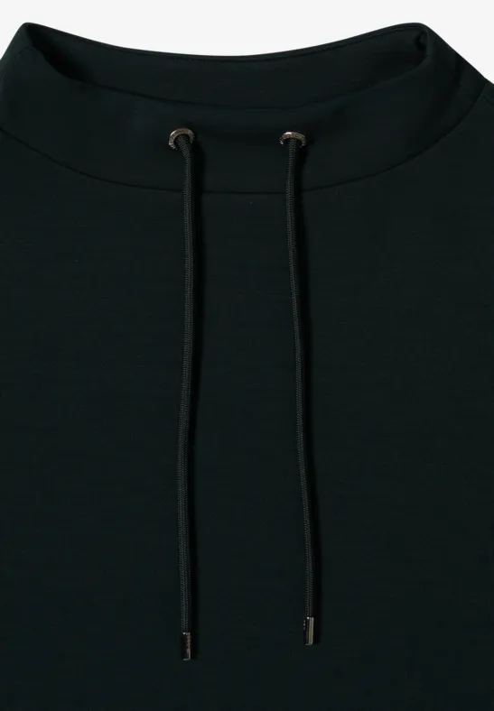 Lässiges Shirt mit Tunnelzug-Kragen