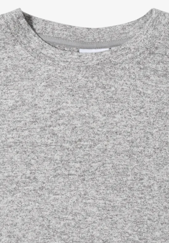 Kuscheliges Langarmshirt mit Rundhalsausschnitt