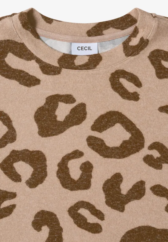 Langarmshirt mit Leopardenmuster