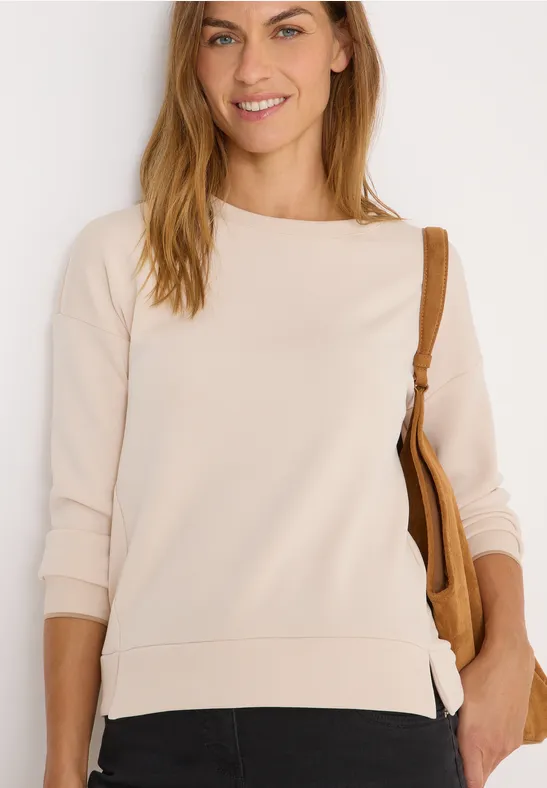 Locker geschnittenes Langarmshirt aus Modal