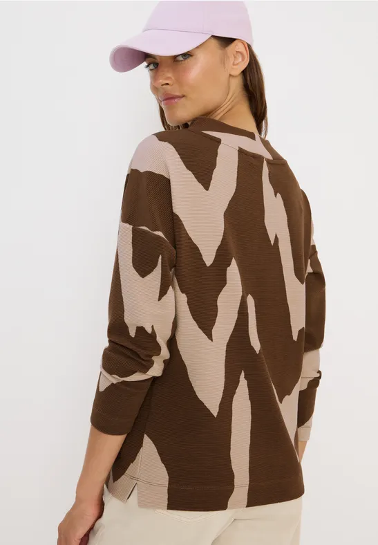 Grafikshirt mit Ottoman-Struktur