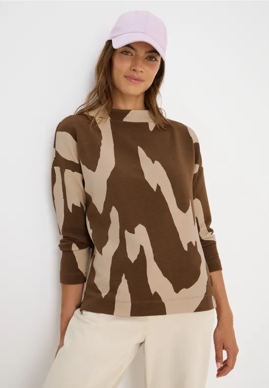 Grafikshirt mit Ottoman-Struktur