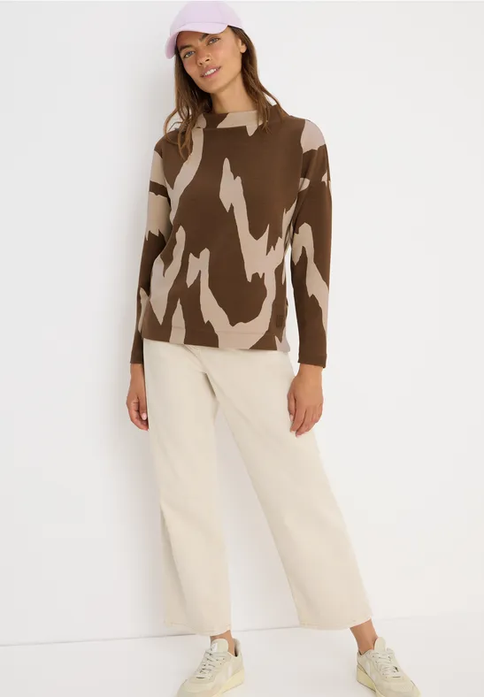 Grafikshirt mit Ottoman-Struktur