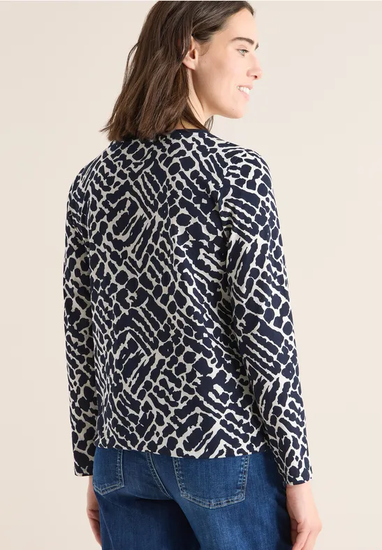 Langarmshirt mit Grafik-Print