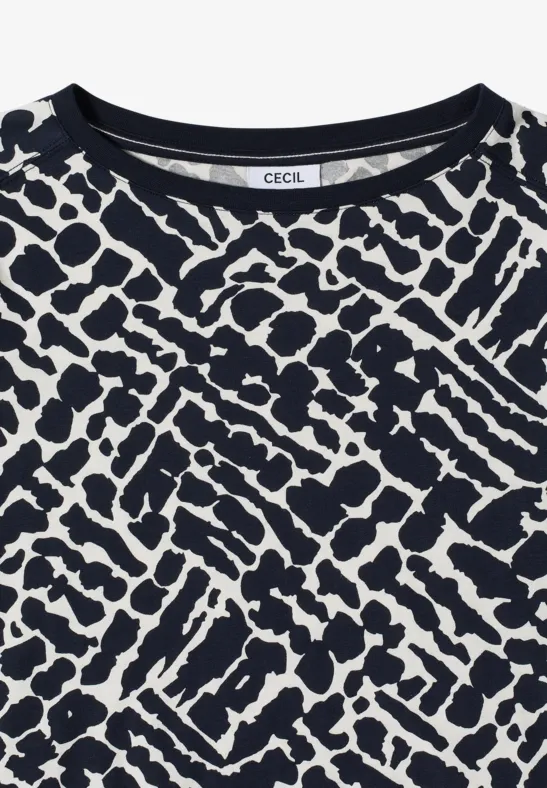 Langarmshirt mit Grafik-Print